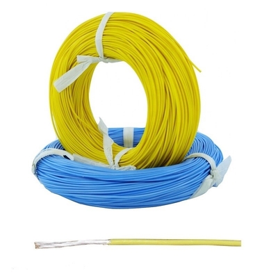 jakość  Yellow Color PTFE Insulated Wires 8 12 18 20 26 28 30 Awg PTFE Wire Fabryka