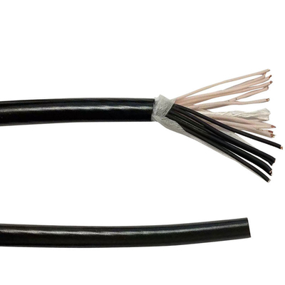Elastyczny elektryczny czarny kabel 24AWG z izolacją wielordzeniową TPE
