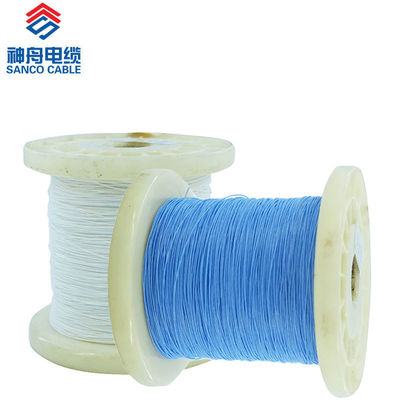 Silver Plated Copper PTFE Insulated Wire with 0.05-3mm2 Cross Section 600V Rated Voltage and -60℃~+250℃ Working Temperature