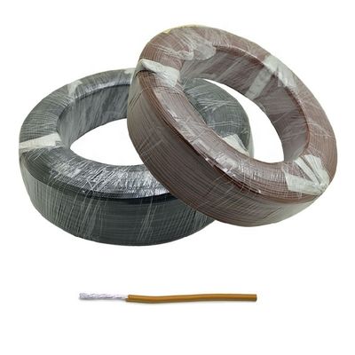 Przewód miedziany posrebrzany, izolowany PFA, skręcony 19/36, 24awg, odporny chemicznie, dostępny w 9 kolorach