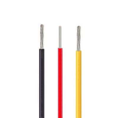 Przewód miedziany cynowany 14-20 AWG o odporności na promieniowanie i napięciu znamionowym 600V, izolacja ETFE Tefzel