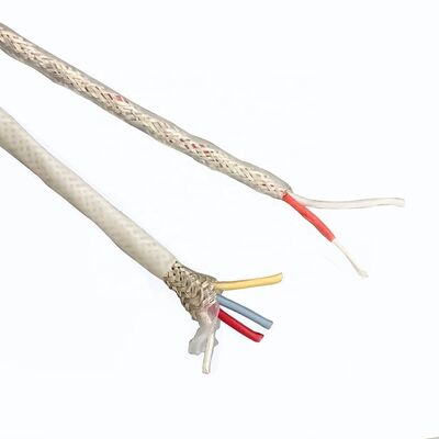 4-żyłowy kabel ekranowany z fluoroplastiku, posrebrzany, pleciony, izolowany FEP, PFA, PTFE