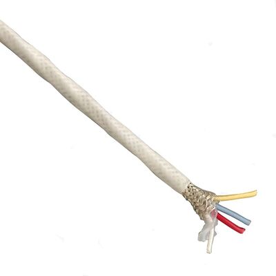 4-żyłowy kabel ekranowany z fluoroplastiku, posrebrzany, pleciony, izolowany FEP, PFA, PTFE