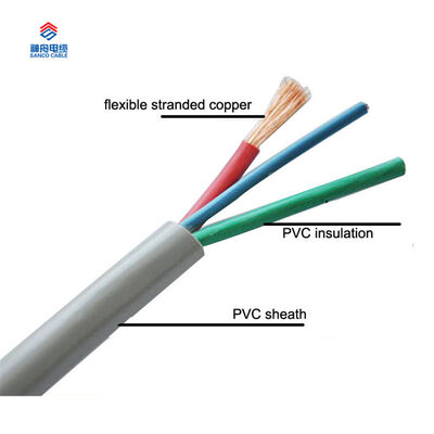 China Supply 3 Core 2.5mm PVC Elektryczny H05VV-F Kabel Drut
