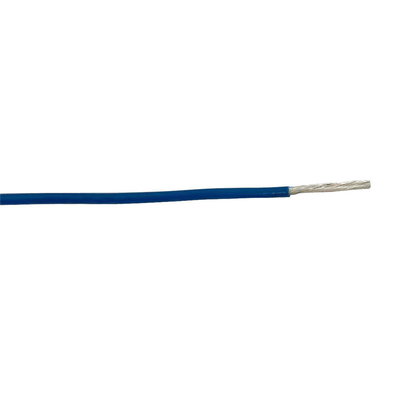 Niebieski drut miedziany o wysokiej temperaturze 30 AWG, pleciony z drutu miedzianego powlekany cyną